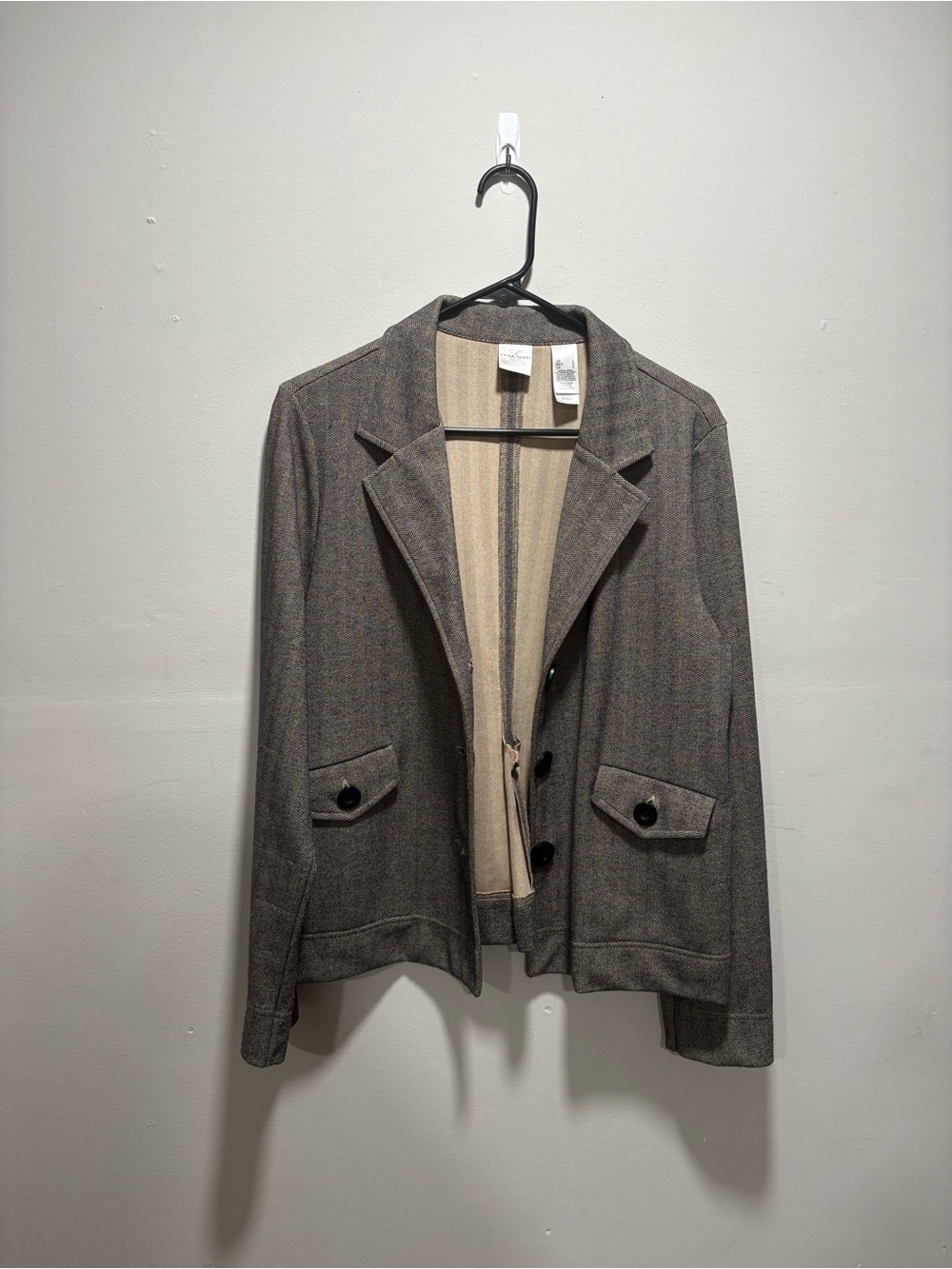 Emma James Brown Tweed Blazer Jacket
